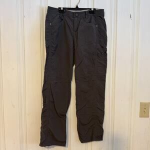 Patagonia women's size 4 gray athletic hiking pants capris adventure camping